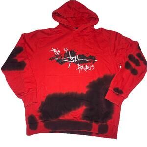 Eleven Paris XL Hoodie Red Big Logo In Front Y2K Style